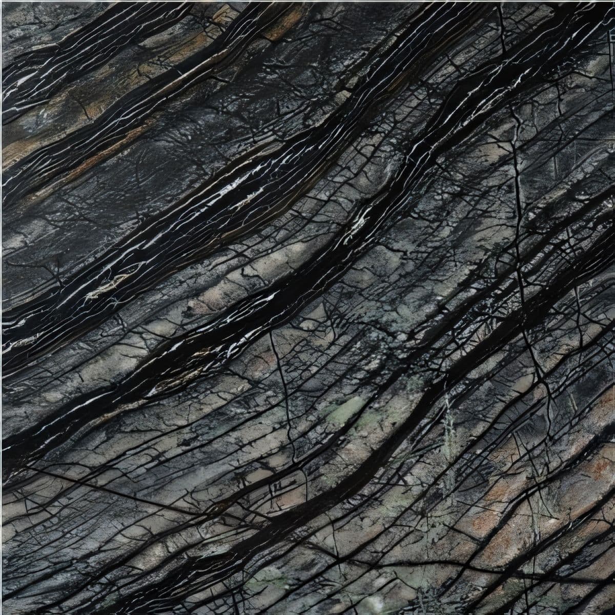 ULG-MBL-042 - Black Wooden Marble — image 1